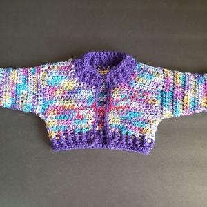 Crochet baby cardigan